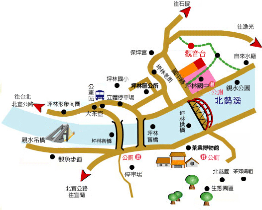 坪林-行政中心圖
